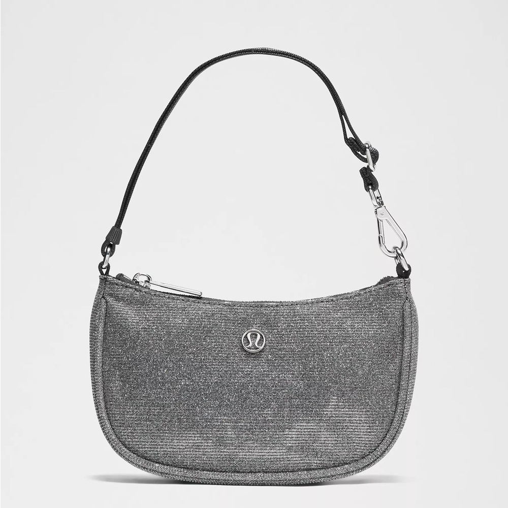 Lululemon City Essentials Mini Shoulder Bag 1L Silver NWT